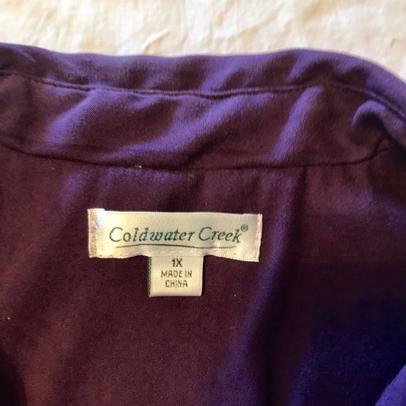 Cold water Creek 1x Chamois Plum Jacket/Blazer - Picture 3 of 4